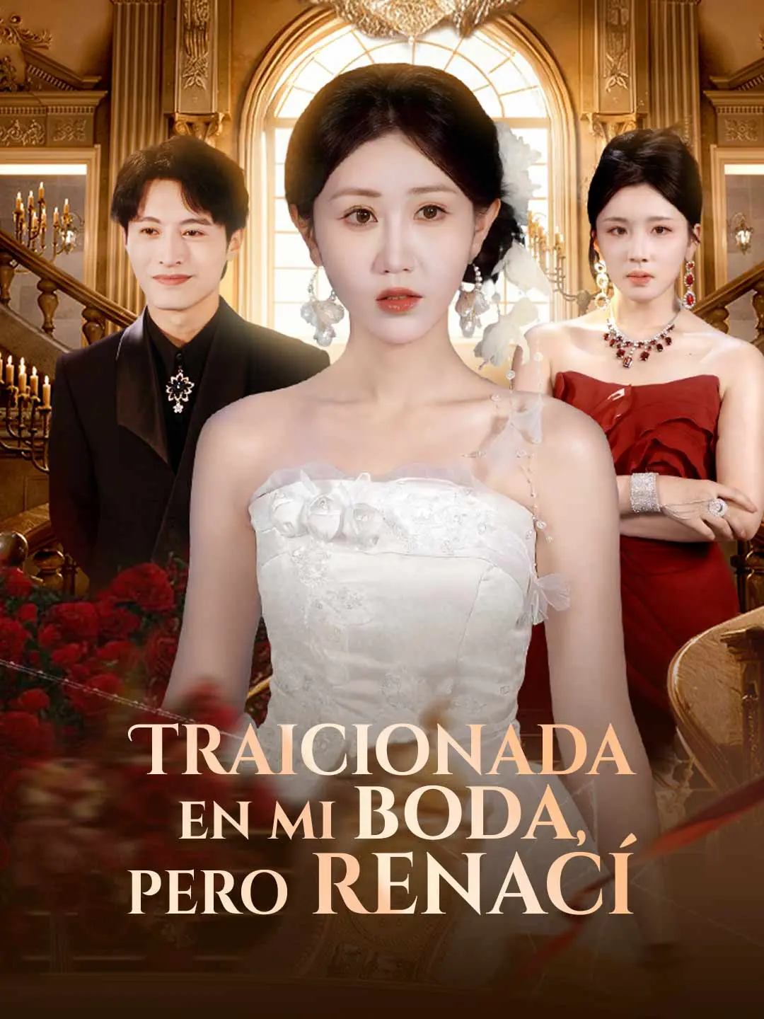 Portada de la miniserie Traicionada en mi boda, pero renací