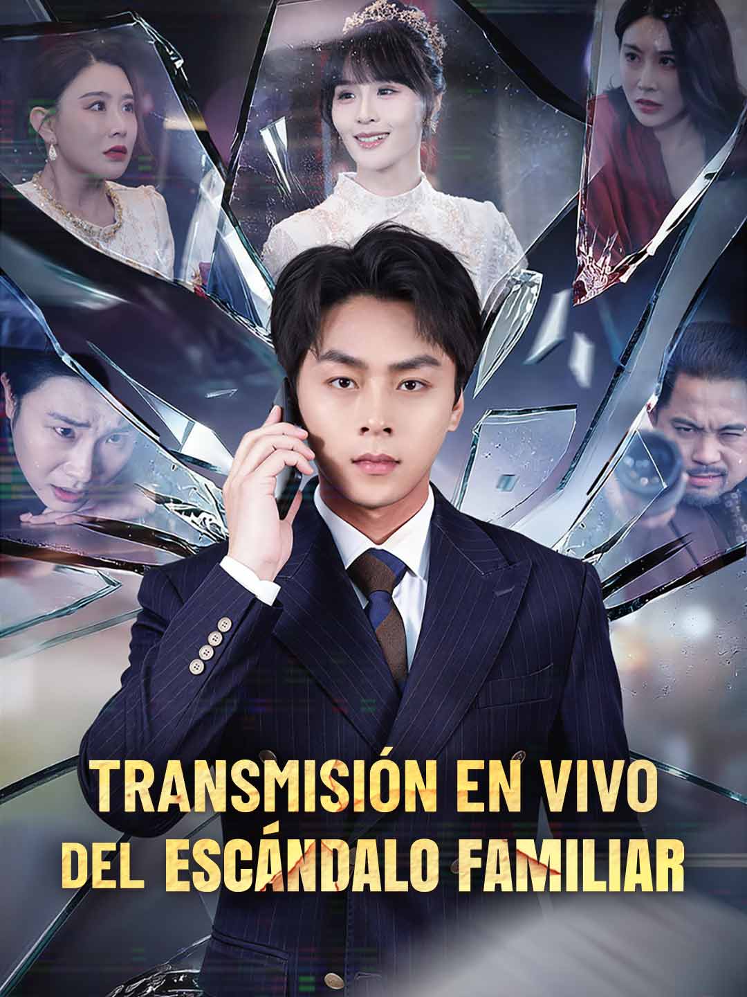 Portada de la miniserie Transmisión en vivo del escándalo familiar